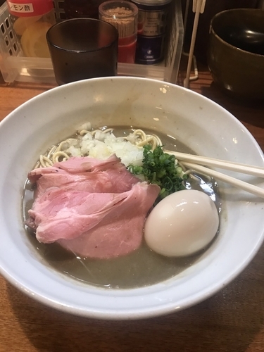 「煮干し極＋にぼ玉＋卵」@麺屋 烈の写真