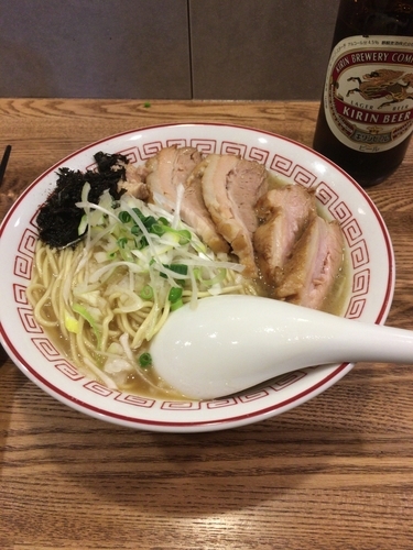 「煮干そば＋チャーシュー＋混ぜ玉」@煮干中華そば専門 煮干丸の写真