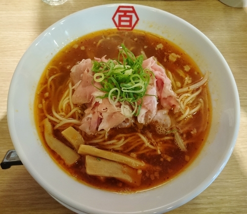 「肉汁中華そば旨辛 780円」@百年本舗 秋葉原総本店の写真