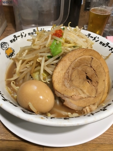 「味玉豚骨野郎」@野郎ラーメン 恵比寿西口店の写真