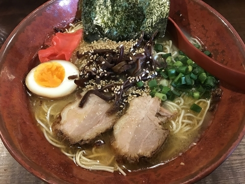 「ラーメン かえ玉(ラー油付)」@分田上の写真