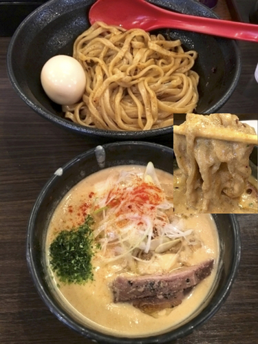 「辛味噌つけ麺 (あつもり) ¥850」@味噌専門 麺屋大河の写真