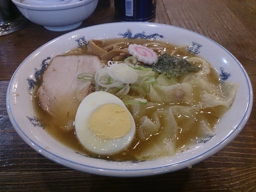 「中華そば(小)+ワンタン」@東池袋大勝軒 本店の写真