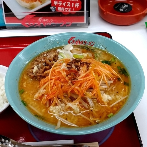 「ネギ納豆味噌ラーメン（ニンニク多め）」@くるまやラーメン 東村山店の写真