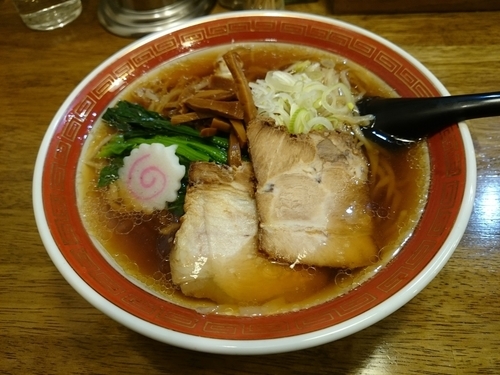 「ラーメン　大盛　(満腹セット)」@拉麺アイオイの写真