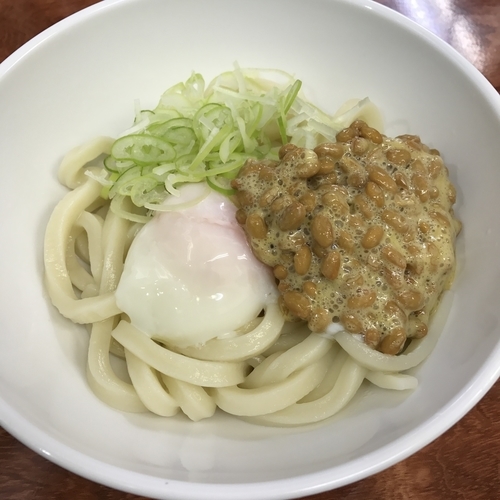 「釜玉納豆（￥480）」@あさひの写真