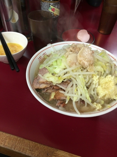 「ラーメン 豚増し 卵」@ラーメン二郎 相模大野店の写真
