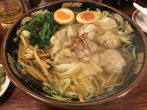 「黒豚雲呑麺」@広州市場 五反田店の写真