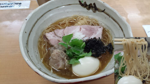 「【土日祝限定】プレミアム煮干しそば830円煮玉子100円」@㐂九家の写真