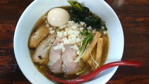 「特製豊香中華そば980円+和え玉200円」@煮干し中華そば 蓮の華の写真