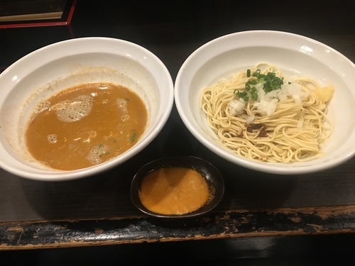 「オマールの和えつけ、追い鮟肝」@灰汁中華 丿貫 福富町本店の写真