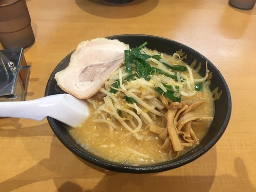 「もやし味噌 脂少なめ 麺少なめ ネギ無し」@こってりらーめん なりたけ 幕張店の写真
