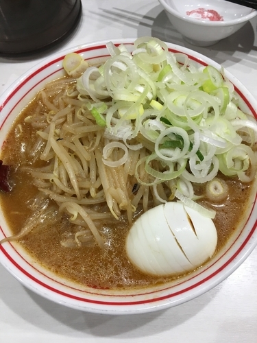 「サッポロ味噌+玉子+ネギ」@蒙古タンメン 中本 上板橋本店の写真