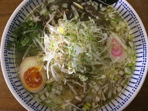 「奥久慈しゃもラーメン（塩） 1200円」@奥久慈ラーメン なかざわの写真