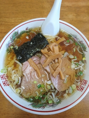 「ラーメン 600円」@かざま屋の写真