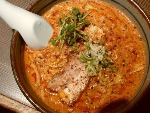 「辛口胡麻醤麺（太麺）」@拉麺5510の写真