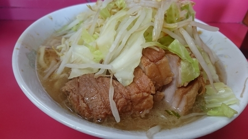 「豚いり小ラーメン」@ラーメン二郎 環七一之江店の写真
