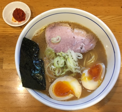 「辛味味玉らー麺950円」@麺屋はし本の写真