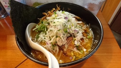 「【限定】味噌ラーメン～鯖(屋久島産)本枯節バージョン～+ネギ」@麺処 秋もとの写真
