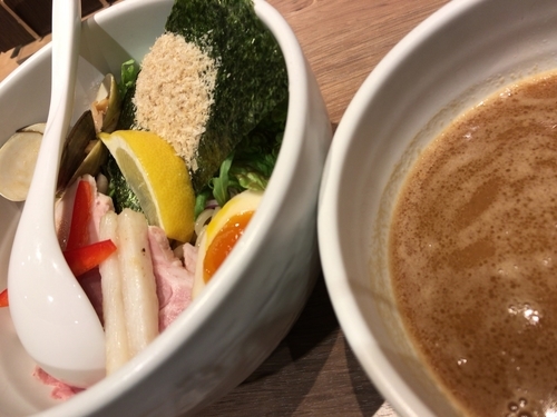 「鶏と蛤の濃厚つけ麺」@むぎとオリーブ さいたま新都心店の写真