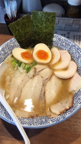 「濃厚煮干し鳥白湯そば」@煮干し中華そば 麺屋 新星の写真