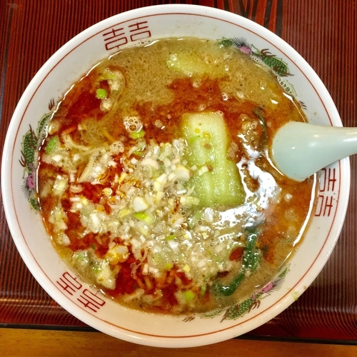 「坦々麺720円+餃子250円」@ゆう楽の写真