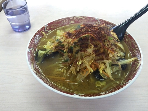 「スープカレータンメン」@あぢとみ食堂の写真