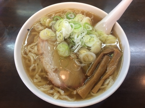 「手打らーめん＋ネギまし」@手打らーめん 玄の写真