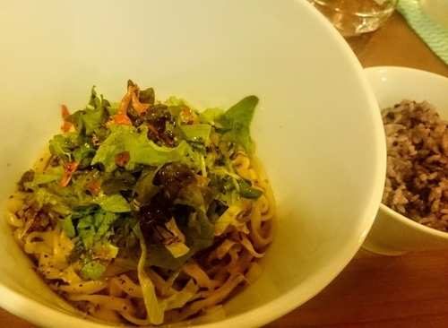 「ごまだら汁なし麺+ごまご飯」@ごまだらの写真