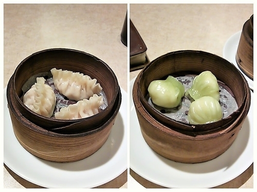 「ヒスイ蒸し餃子、フカヒレ餃子」@白鳳 新館の写真