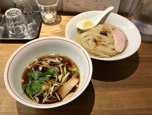 「比内地鶏つけそば1050円」@麺尊 RAGEの写真