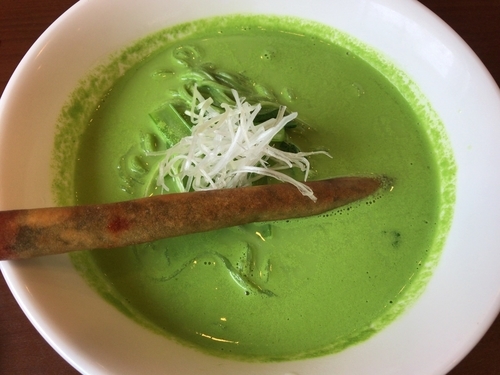 「小松菜クリーミーラーメン850円」@中華 ひろやの写真