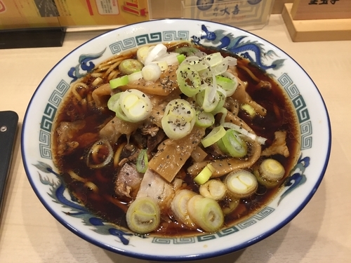 「中華そば大麺固め」@西町大喜 とやマルシェ店の写真