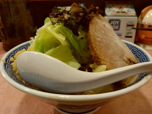 「キャベふじ麺(並盛・200g・醤油)780円→700円」@特級豚骨 中華そば湊生の写真