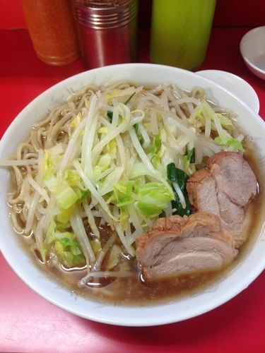 「小ラーメン（ニンニク抜き）＋ふりふりカレー」@ラーメン二郎 上野毛店の写真