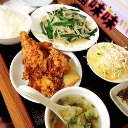 日替り￥580＋唐揚げ(3個)￥100