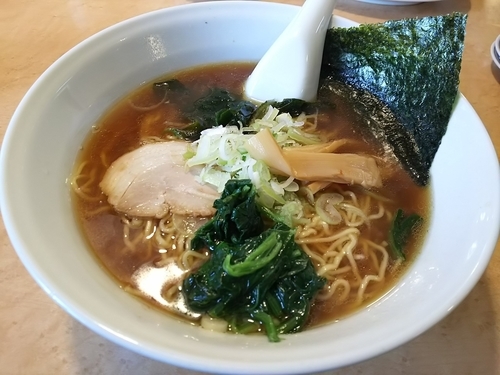 「煮干しラーメン　（麺大盛り）」@テンホウ 松本渚店の写真