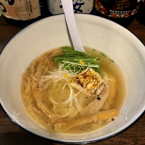 「真鯛 塩 soba 寿 (900円)」@らぁ麺BAR 錦 iwamotoの写真