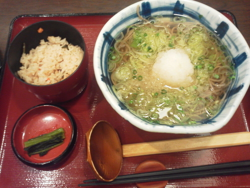 「ねぎみぞれそば定食 900円」@信州そば処 そじ坊 那覇空港店の写真