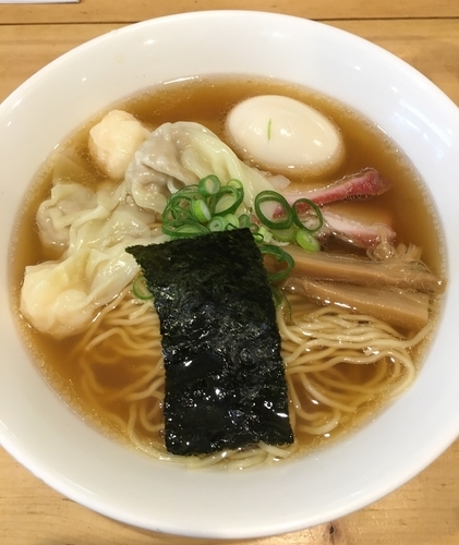 「特製ハーフワンタン麺 (ミックス) ¥900」@支那そば 大和 稲荷町本店の写真