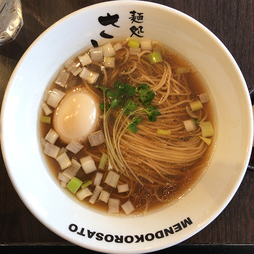 「3月限定 貝出汁かけそば＋味玉」@麺処 さとう 桜新町店の写真