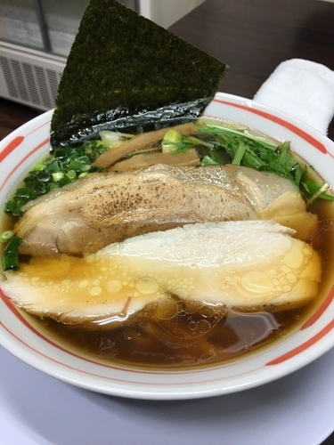 「鶏醤油　限定手もみ麺」@丸直の写真