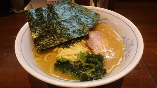 「のりラーメン(麺硬め･味濃いめ)」@横浜家系ラーメン 中島家の写真