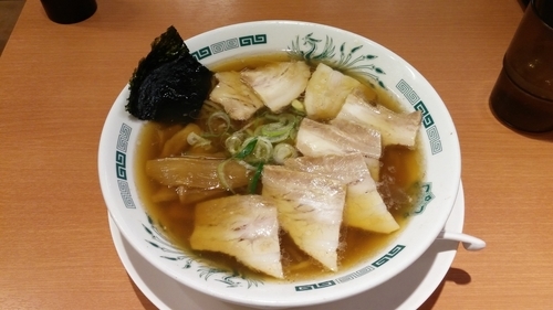 「チャーシュー中華そば」@日高屋 東大宮東口店の写真