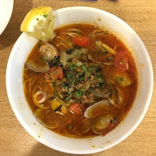 「卒業ラーメン企画【第3弾】ボンゴレロッソ 1200円」@CASA LUCAの写真