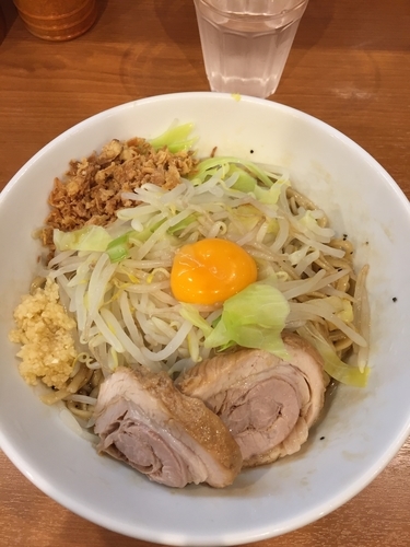 「小ラーメン 汁無し 野菜」@ラーメンBoo Boo太郎。の写真