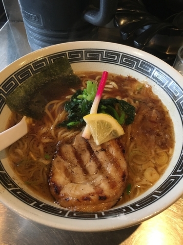 「カツオ香るラーメン700円+チャーシュー丼280円」@龍が如しの写真