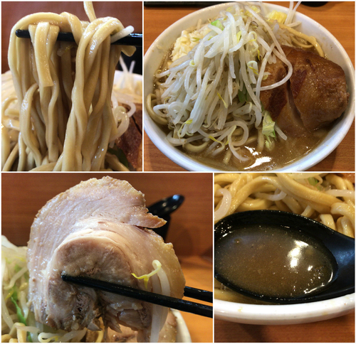 「小ラーメン（野菜少なめ・ニンニク）¥730」@ラーメン二郎 八王子野猿街道店2の写真