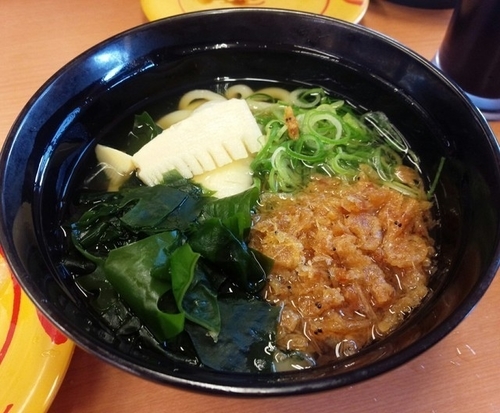 「桜えびと筍のおうどん」@スシロー 山形南店の写真