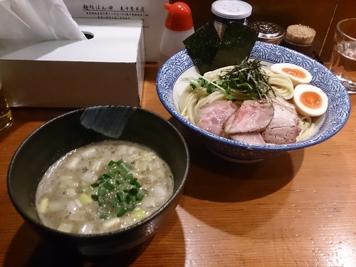 「濃厚豚骨魚介特製つけ麺(柚子・中盛)」@麺処 ほん田の写真